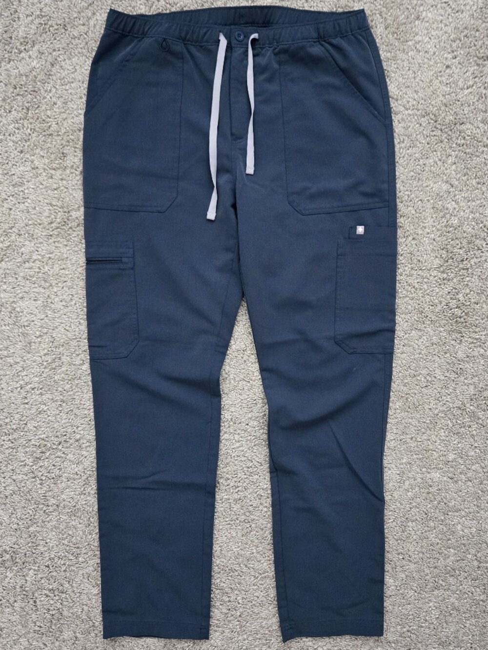 Figs Cairo Cargo Scrub Pants Men's Large Dark Harbor